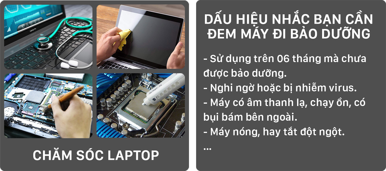 dấu hiệu nên bảo dưỡng laptop