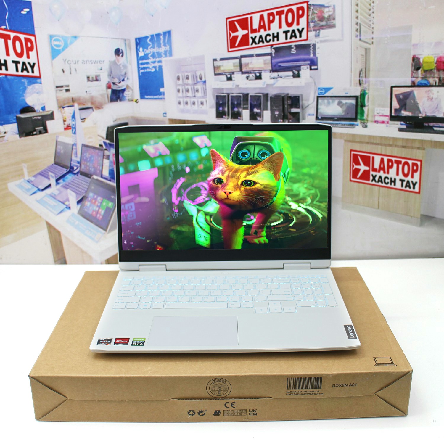 Laptop Lenovo Ideapad Gaming 3 15Arh7 Amd Ryzen 5 6600H Ram 8Gb   512Gb Fhd Nvidia Geforce Rtx 3050 - Laptop Xách Tay Shop