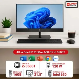 Máy tính để bàn All in One HP ProOne 600 G5 i5 9400T FHD 21.5 inch | Hàng xách tay 98%