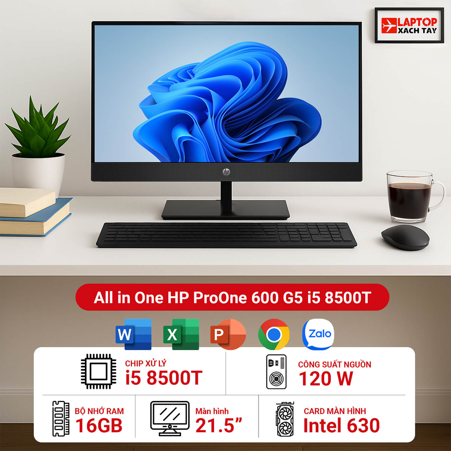 Máy tính để bàn All in One HP ProOne 600 G5
