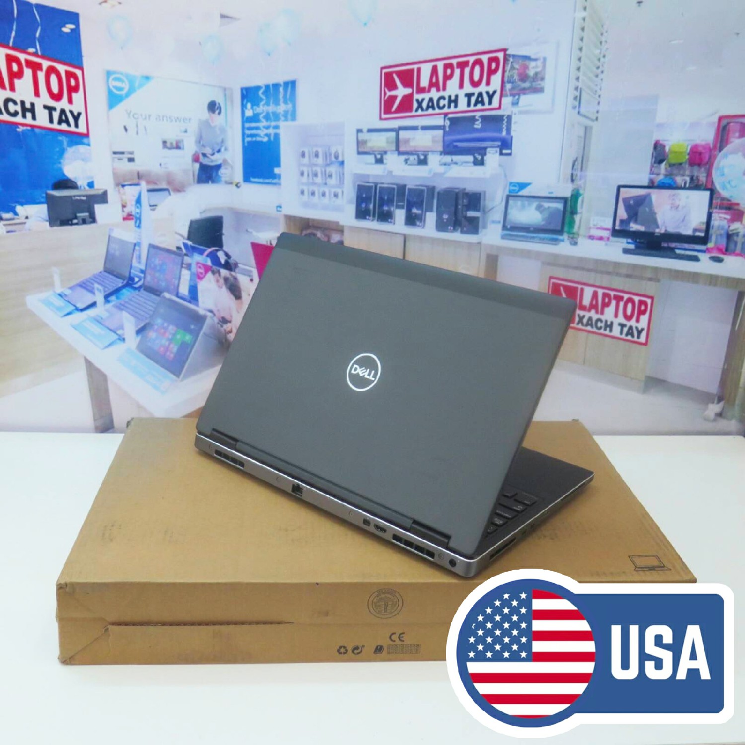 Laptop Dell Precision 7540 I7 9850H Ram 32Gb M2.Sata 1Tb Fhd