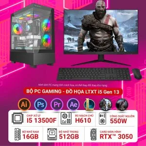 Máy tính để bàn lắp ráp Gaming đồ họa LTXT i5 13400F | NVIDIA® GeForce RTX™ 3050 6GB