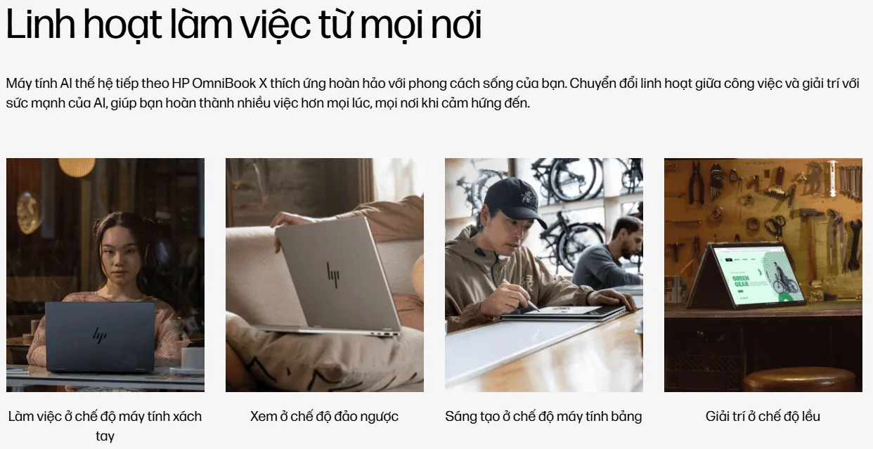 Đánh giá HP OmniBook X Flip 14 2 in 1 :Laptop mỏng nhẹ cao cấp cho doanh nhân 2025