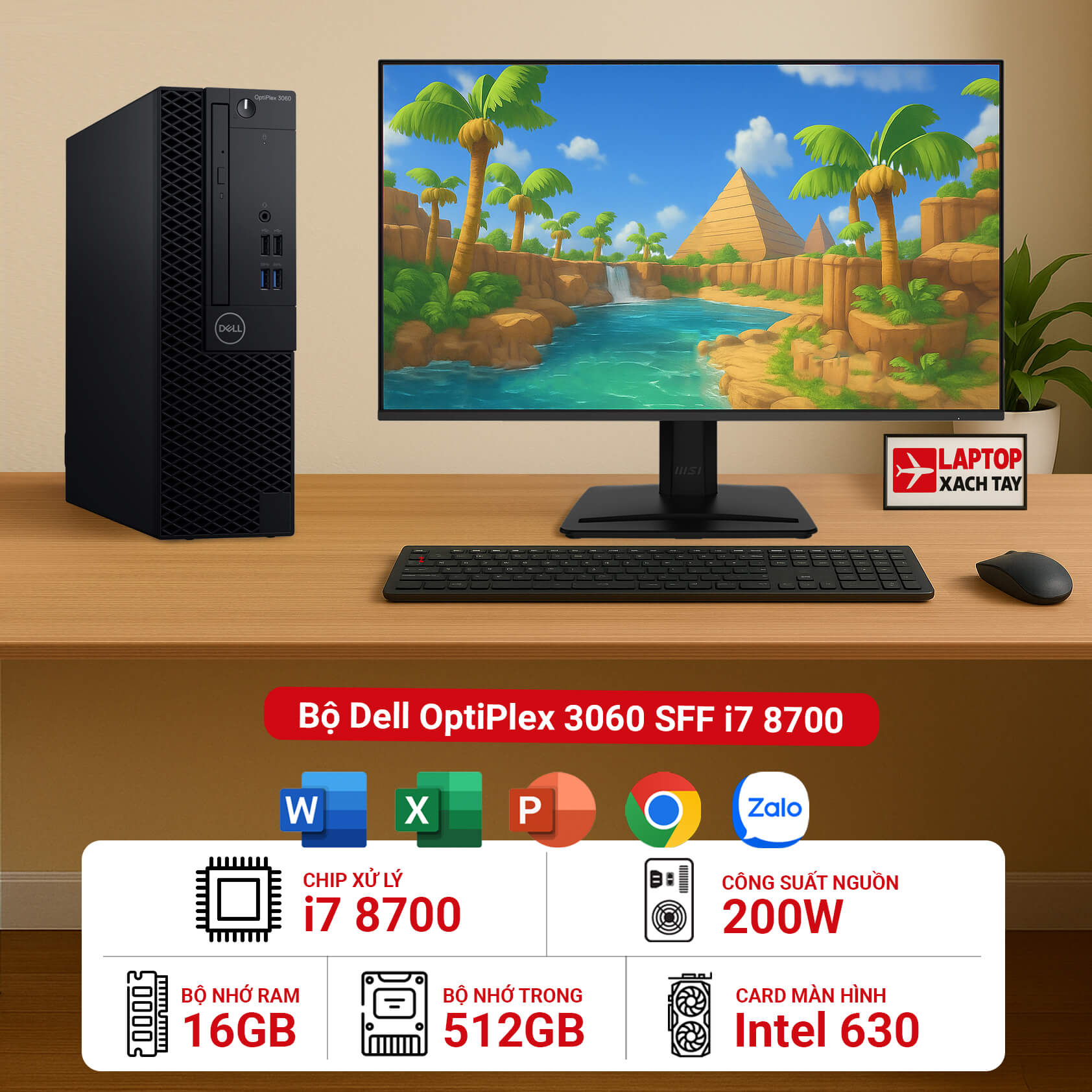 Bộ Dell OptiPlex 3060 SFF i7 8700 - Avatar