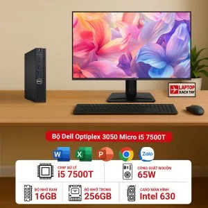 Máy tính bộ Dell Optiplex 3050 Micro i5 7500T RAM 8GB M2.SSD 256GB