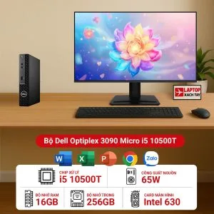 Máy tính bộ Dell Optiplex 3090 Micro i5 10500T RAM 16GB M2.SSD 256GB