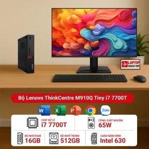 Máy tính bộ Lenovo ThinkCentre M910Q Tiny i7 7700T RAM 16GB M2.SSD 512GB