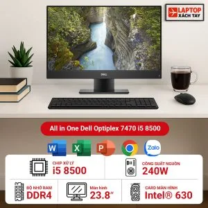 Máy tính để bàn All in One Dell OptiPlex 7470 i5 8500 FHD 23.8 inch